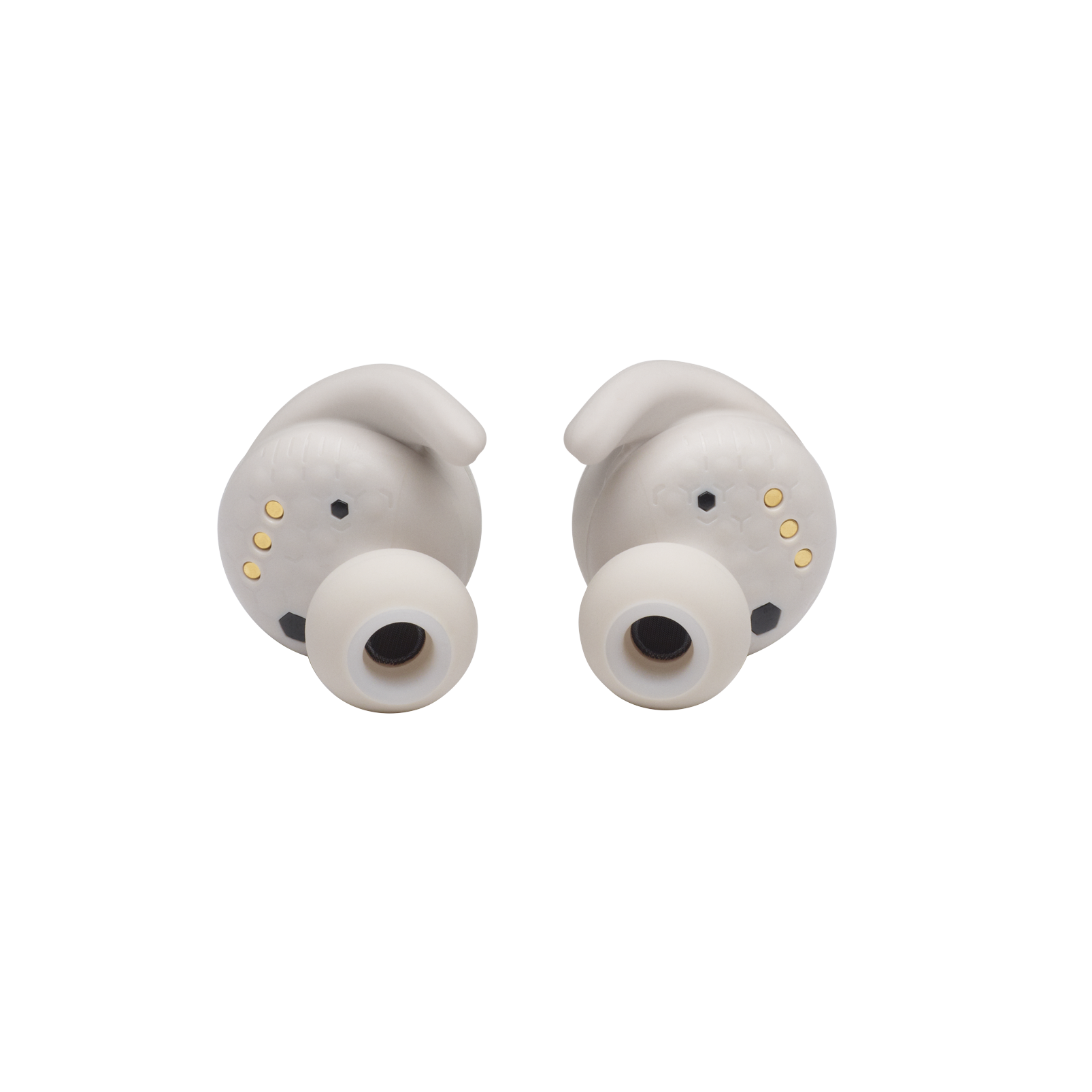 JBL Reflect Mini NC - White - Waterproof true wireless Noise Cancelling sport earbuds - Detailshot 2